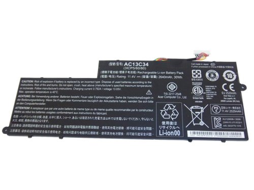 Acer Aspire V5-122P-0468 V5-122P-0600 Batteria 30whr