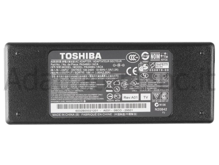 Alimentatore Adattatore Caricabatterie Toshiba Tecra A50-A-12E 75W - Clicca l'immagine per chiudere