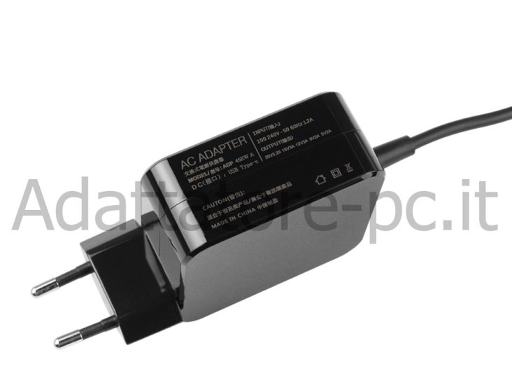 45W USB-C Dell XPS9370-7187SLV-PUS Alimentatore Adattatore - Clicca l'immagine per chiudere