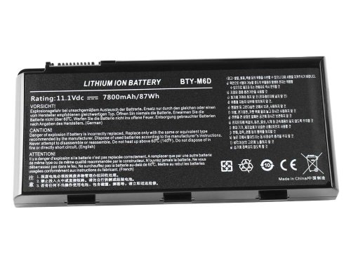 87Wh 7800mah 9-Cell Schenker XMG P511 Batteria