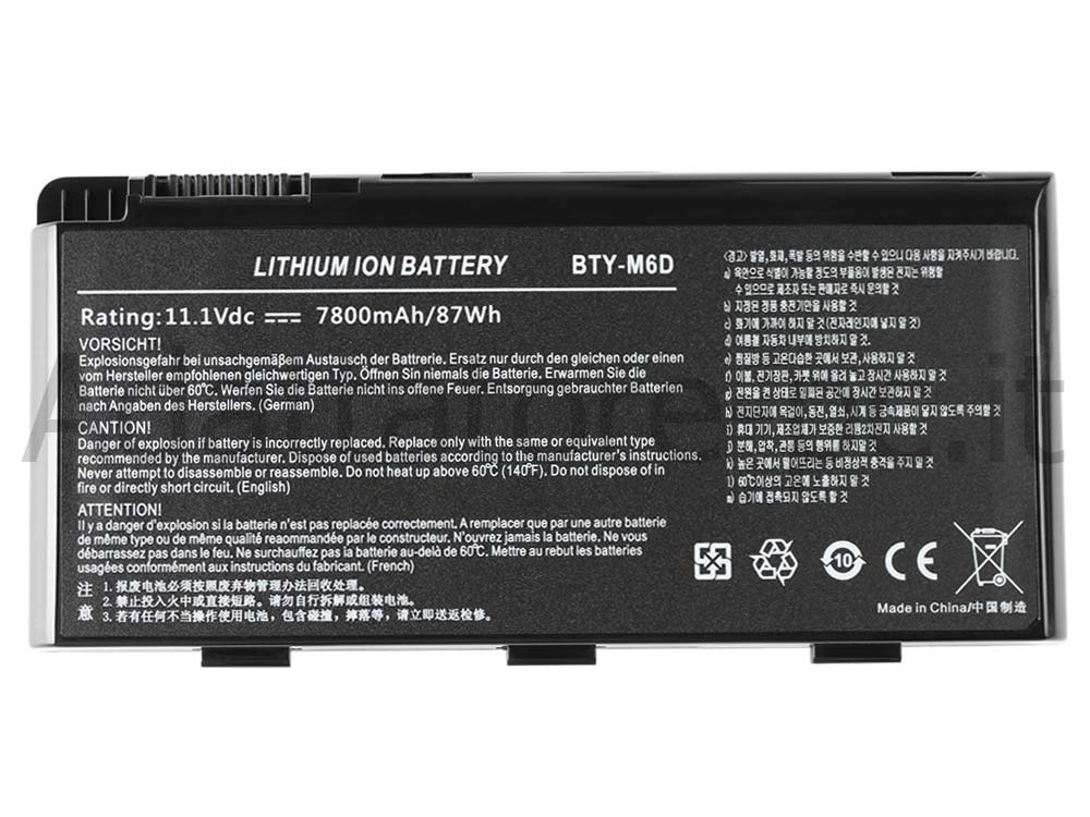 Medion Erazer X7827 Batteria
