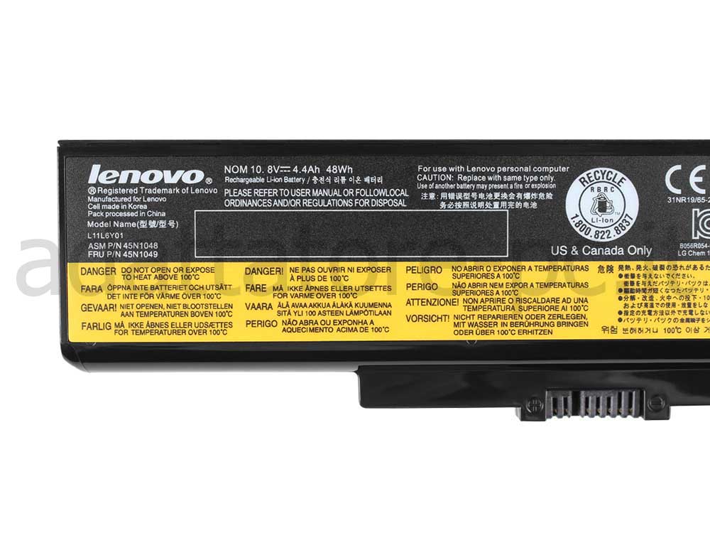 Lenovo E49 Batteria 48Wh 6Cell
