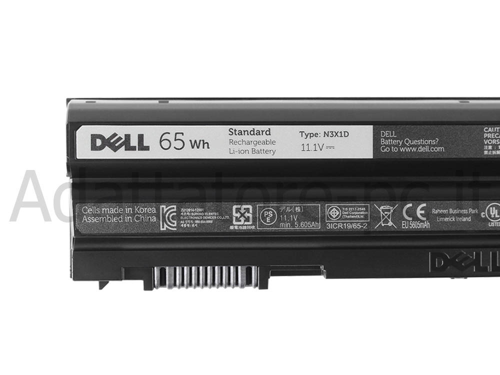 Batteria Dell Latitude E6540 P29F P29F001 65WHr