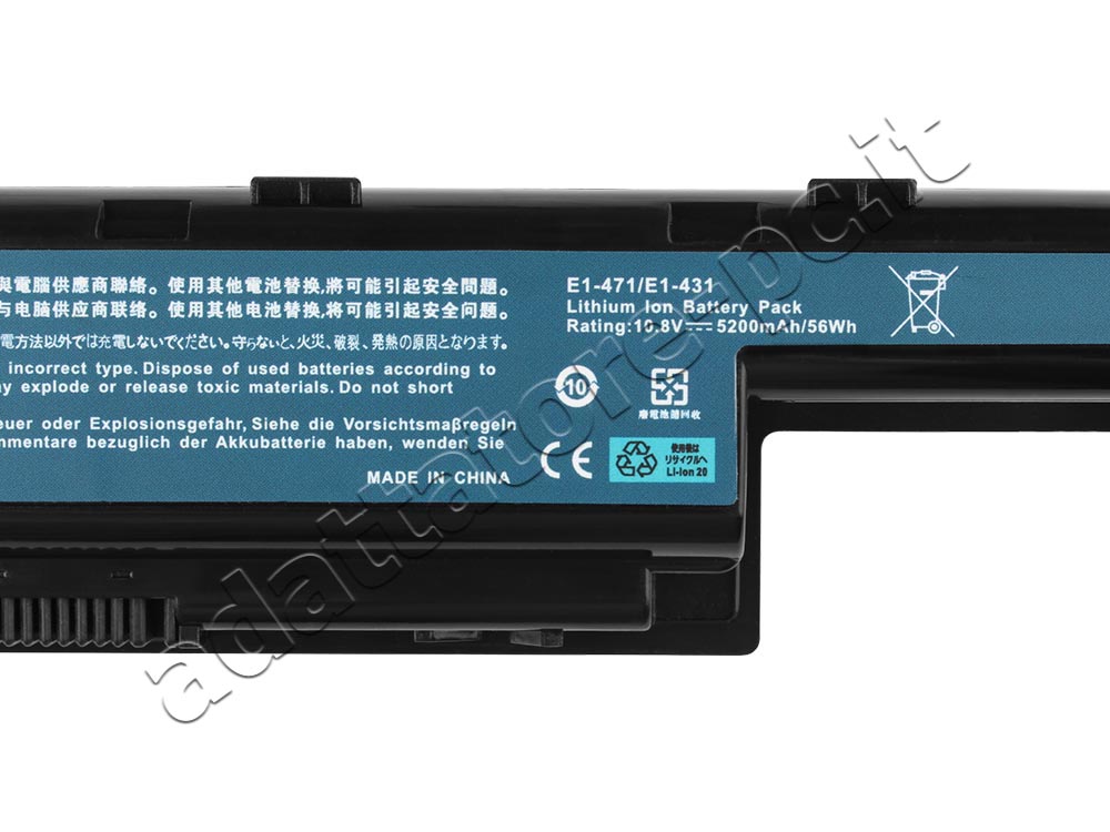4400mAh Batteria Acer AS5742G-5464G32Mnkk AS5742G-5464G32Mnss