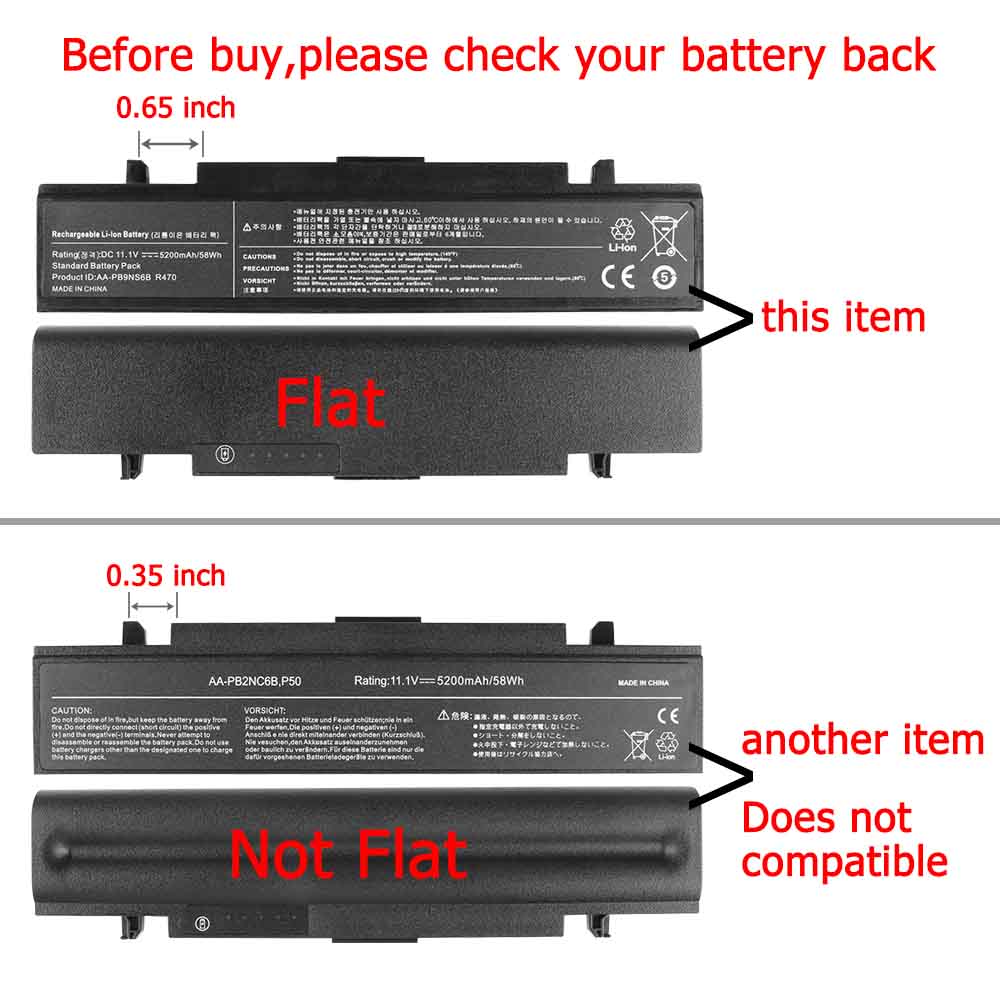 Originale 4400mAh 48Wh 6-Cell Samsung AA-PB9NC6B Batteria