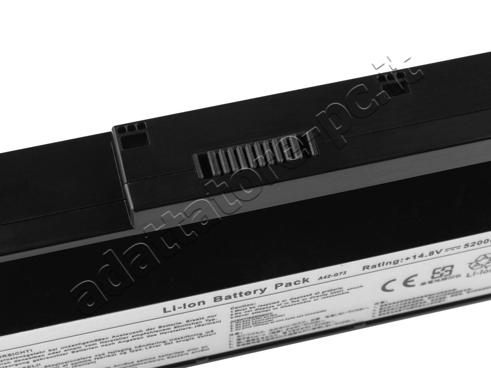 5200mAh Batteria Asus A42-G73 G73-52 07G016DH1875 G53JH