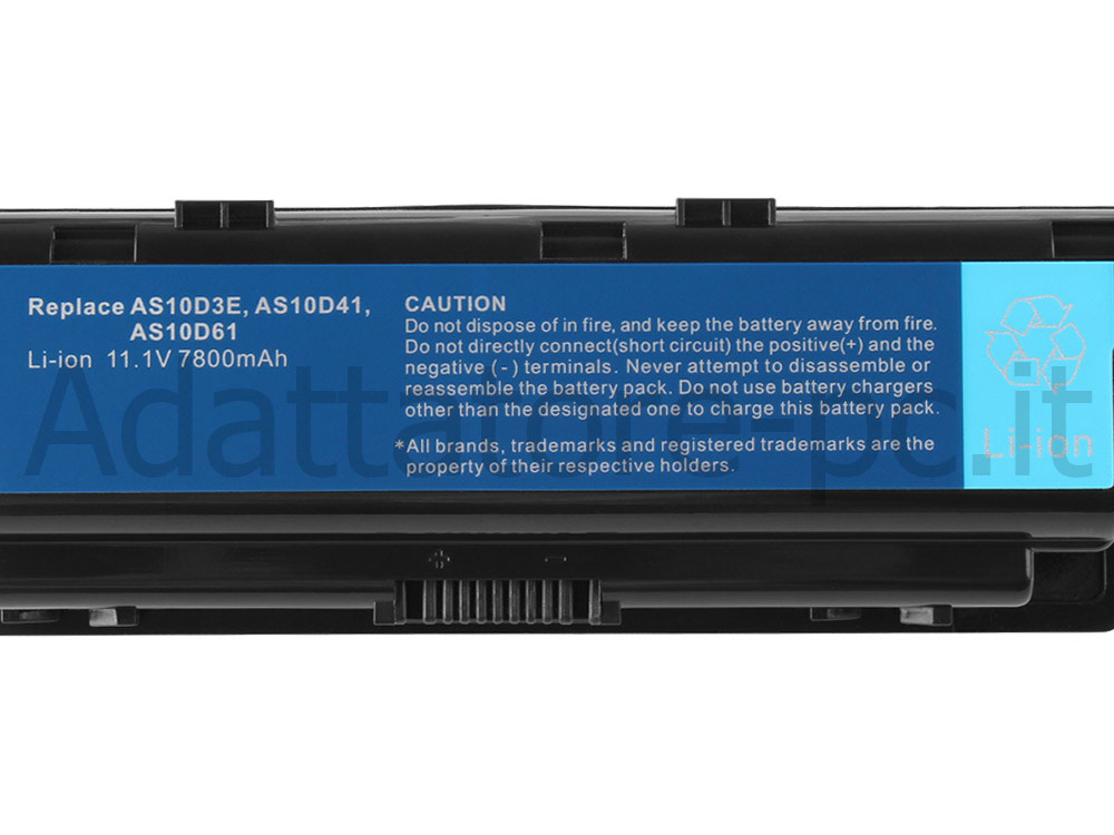 7800mAh 9 Cell Batteria Acer 3ICR19/66-2 934T2078F AS10D31 AS10D3E