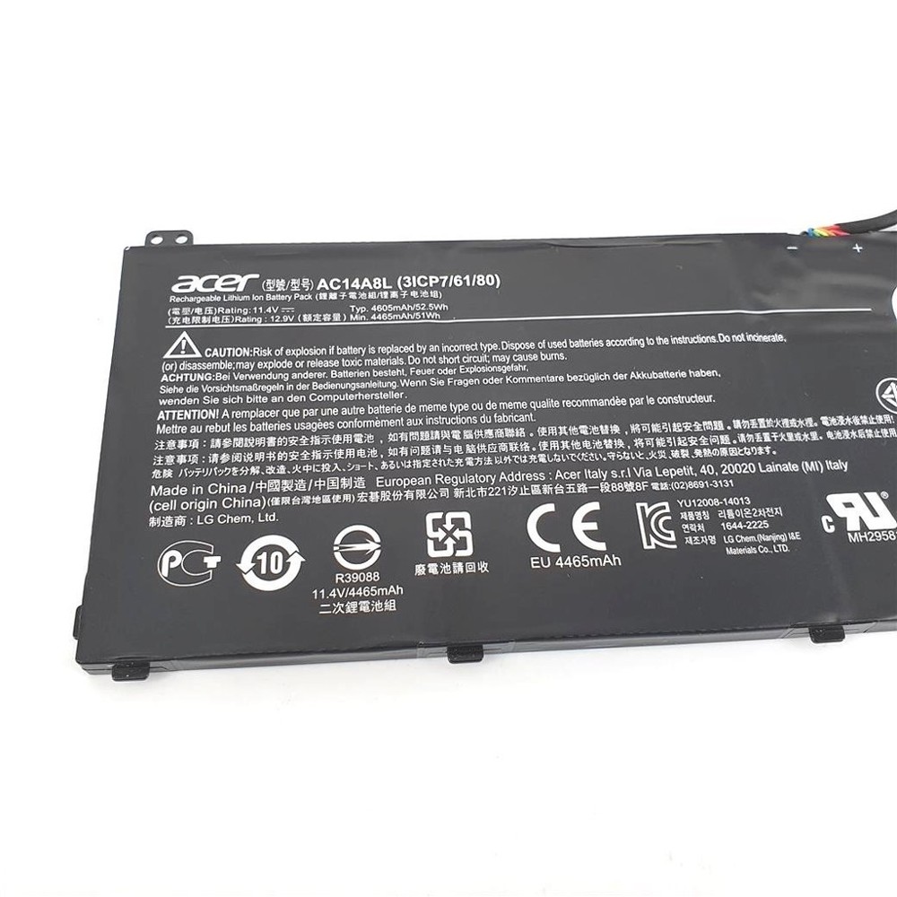 Acer Aspire V17 MS2395 VN7-791G-70W3 VN7-791G-7484 Batteria 4605mAh