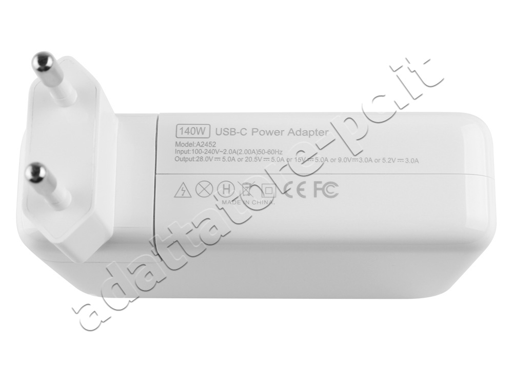 140W USB-C Apple MacBook 12 MJY32T/A Alimentatore Adattatore