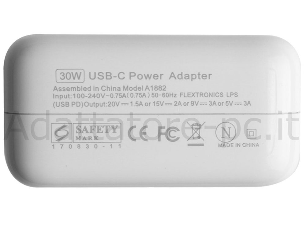 30W Alimentatore Adattatore per Apple A1540