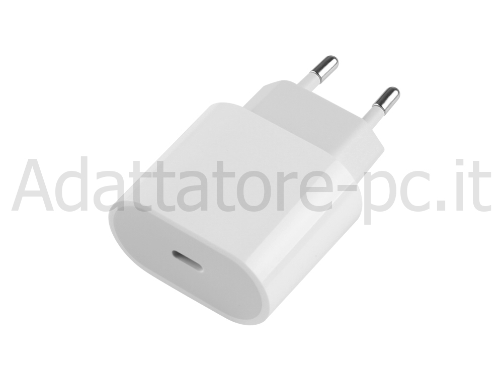USB-C Apple iPhone XR A2108 Alimentatore Adattatore 20W
