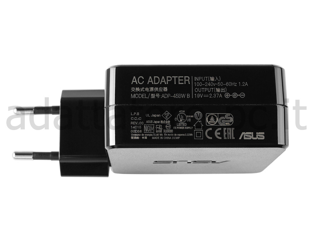 Originale Alimentatore Adattatore Asus A455LF-WX031T 45W