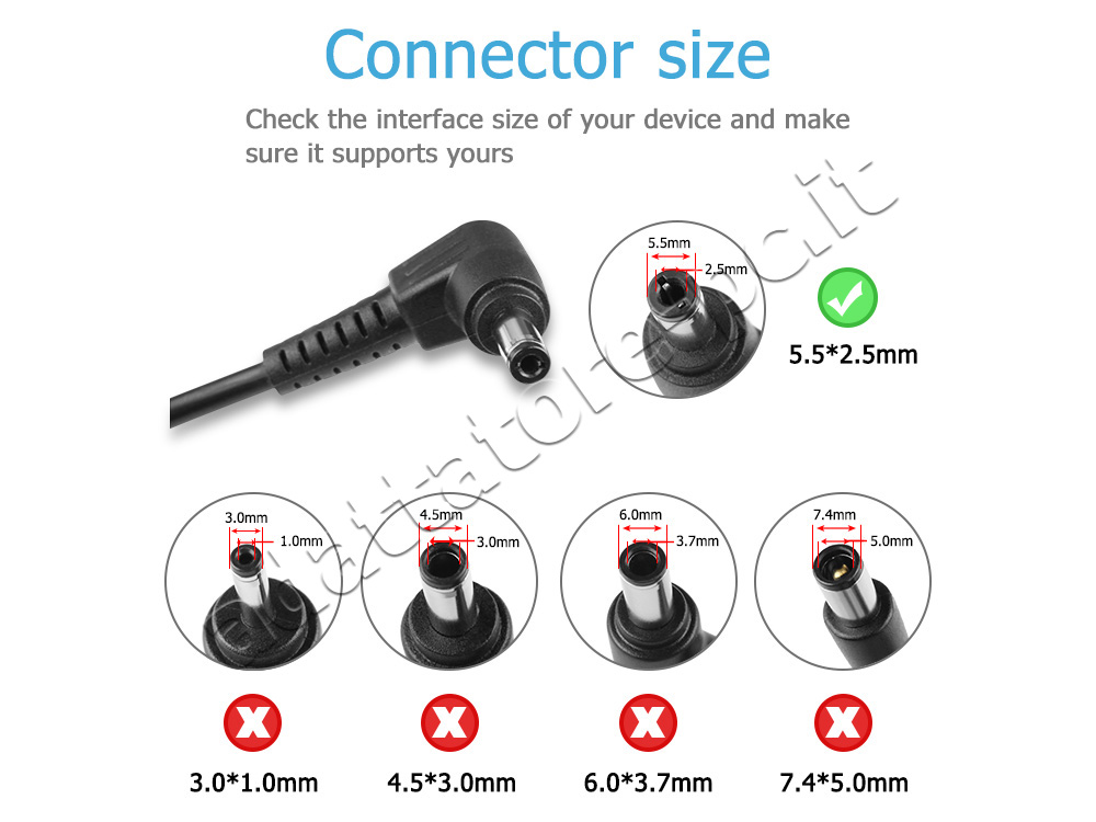 Alimentatore Adattatore Caricabatterie Asus K53E-Bbr1 K53E-Bbr11 90W