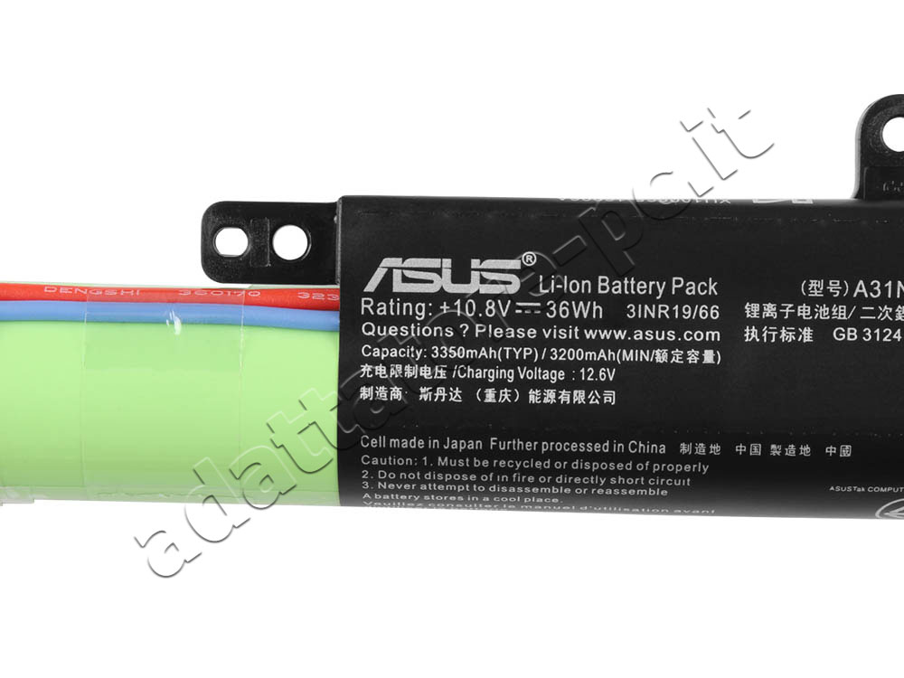 Originale Asus P541UV-GQ1243T Batteria 36Wh 3200mAh 3-Cell