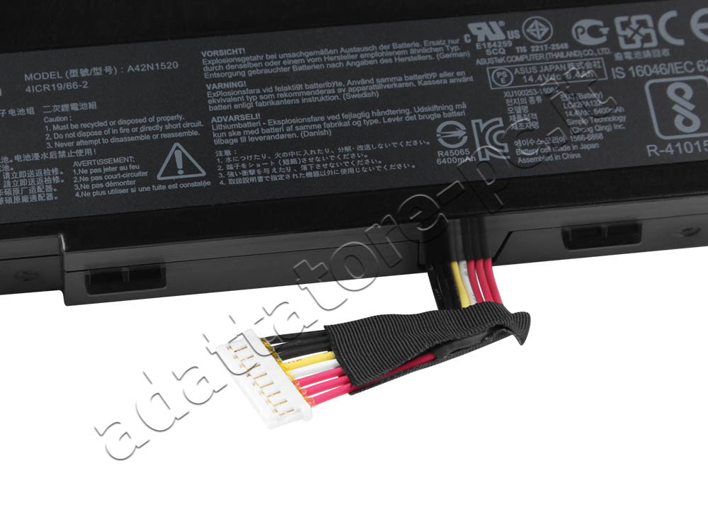 Originale 96Wh 6400mAh 8 Cell Batteria Asus ROG G752VY-GC181T