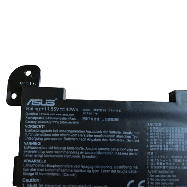 Originale 42Wh Asus VivoBook S15 S510UN Batteria