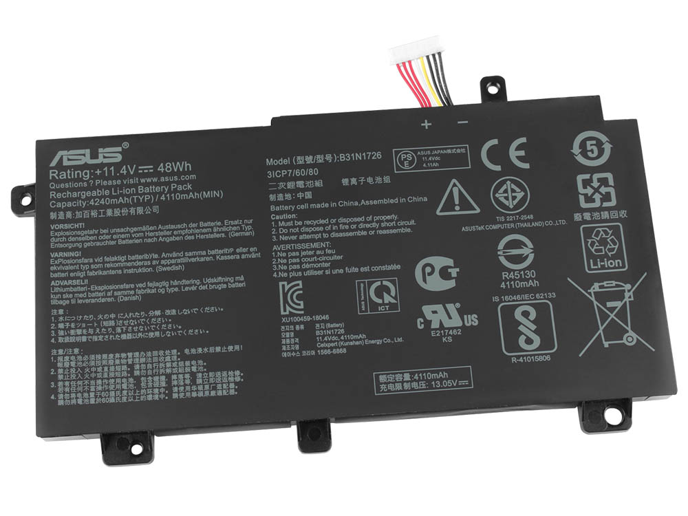Originale Asus FX504GE-DM185T Batteria 48Wh 4210mAh 3-Cell