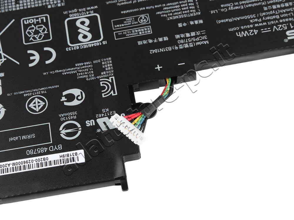Originale 3645mAh 42Wh 3-Cell Asus VivoBook S15 S531FA-EJ003T Batteria