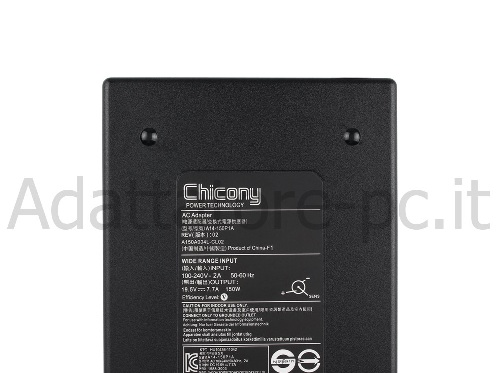 Originale 150W Wortmann Terra Mobile Business 1771 1200800 Adattatore