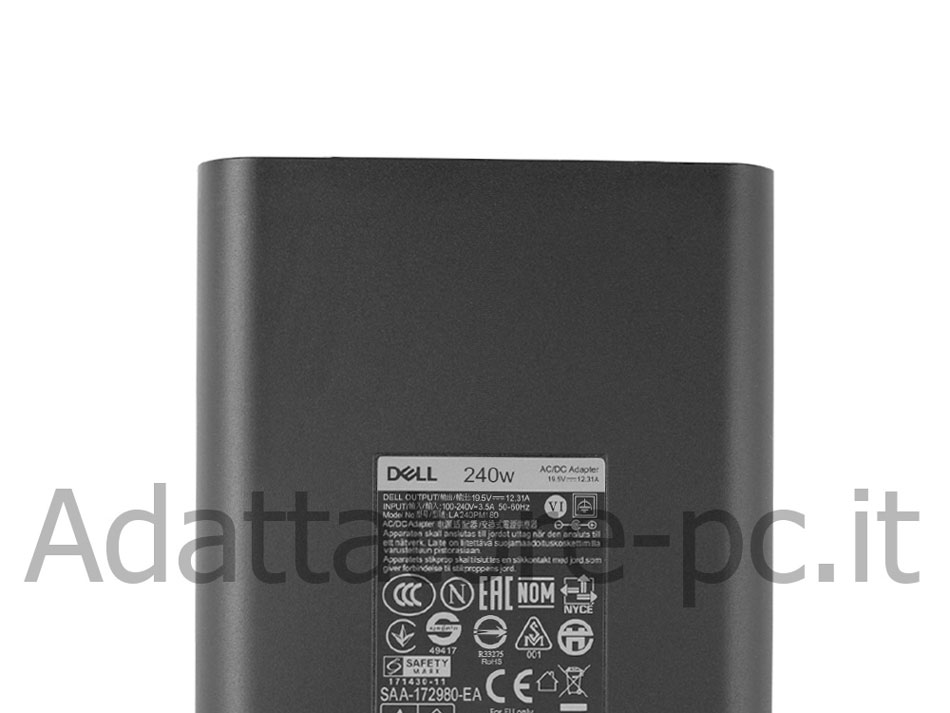 Dell Alienware 17 Alienware 17 R1 Alimentatore Adattatore 240W