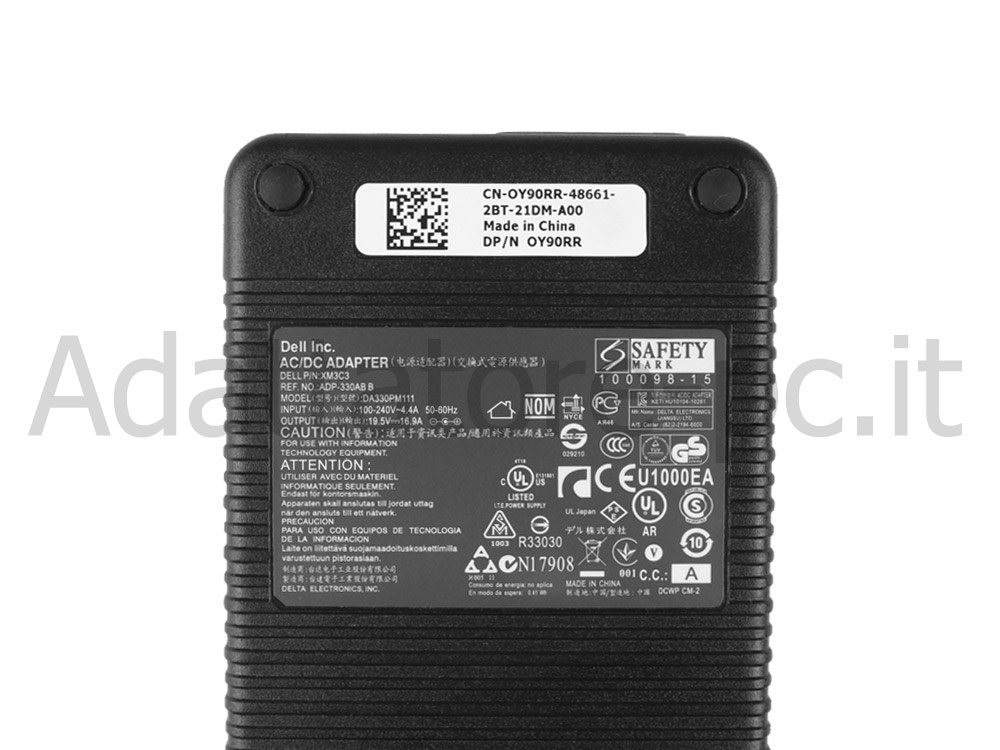 330W Dell Alienware 17 R5 i9-8950HK AW17R5-7108SLV Adattatore