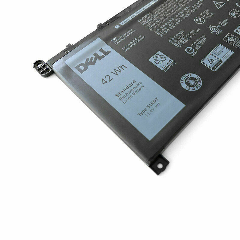 Originale 42Wh Batteria Dell 51KD7 051KD7 FY8XM Y07HK