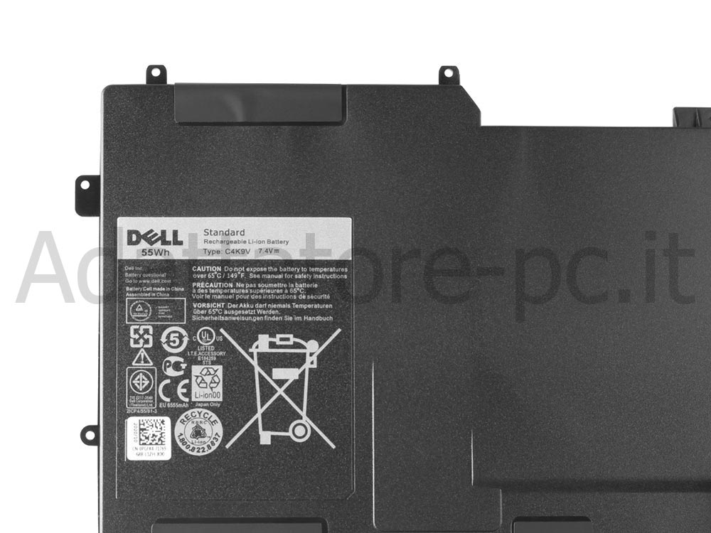 Originale Dell 0C4K9V C4K9V Batteria 55Wh