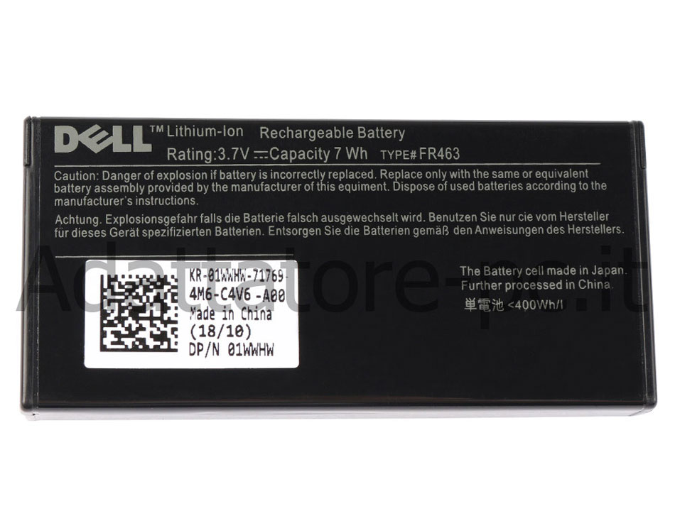 Originale 7Wh Batteria Dell FR463 P9110 NU209