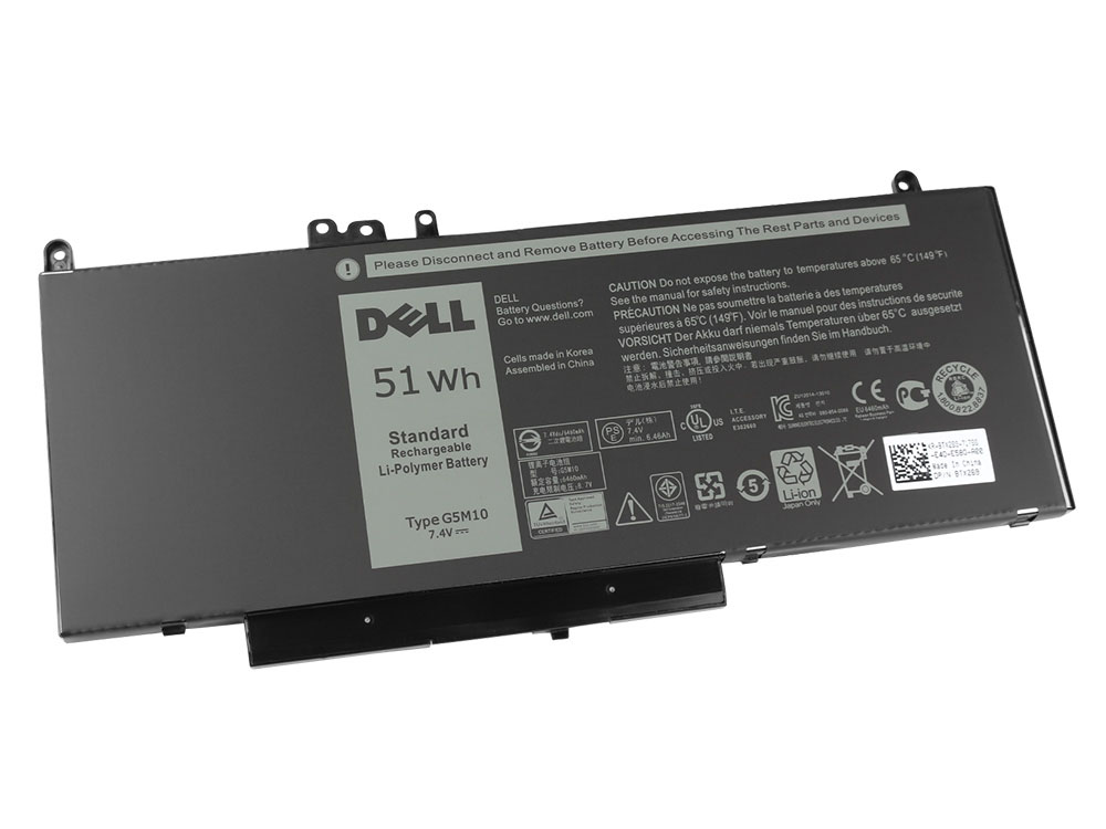 Originale 51Wh Batteria Dell Latitude 14 E5450 P48G001