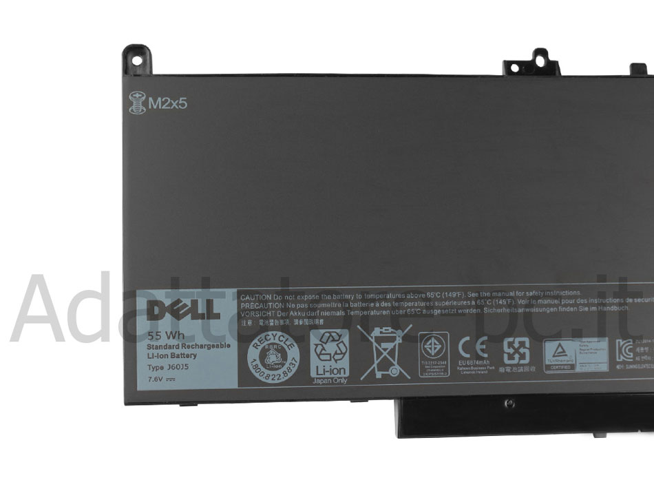Originale 7080mAh 55Wh Batteria Dell Latitude 12 E7270-751C6