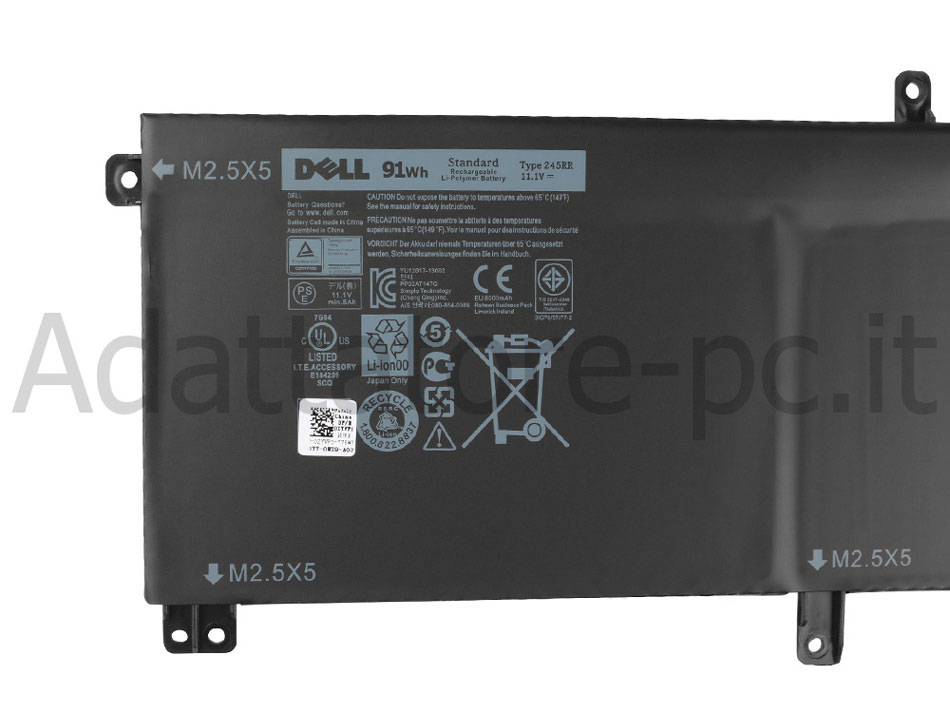 Originale 91Wh 9 Cell Batteria Dell Precision M3800 P31F