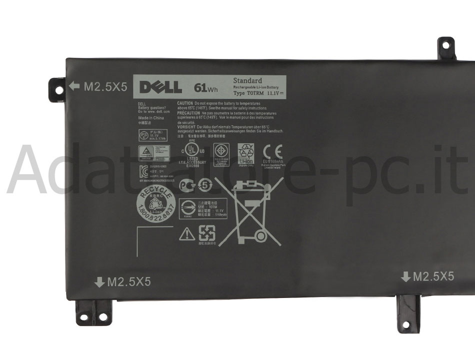 Originale 61Wh 6 Cell Batteria Dell Precision M3800 P31F