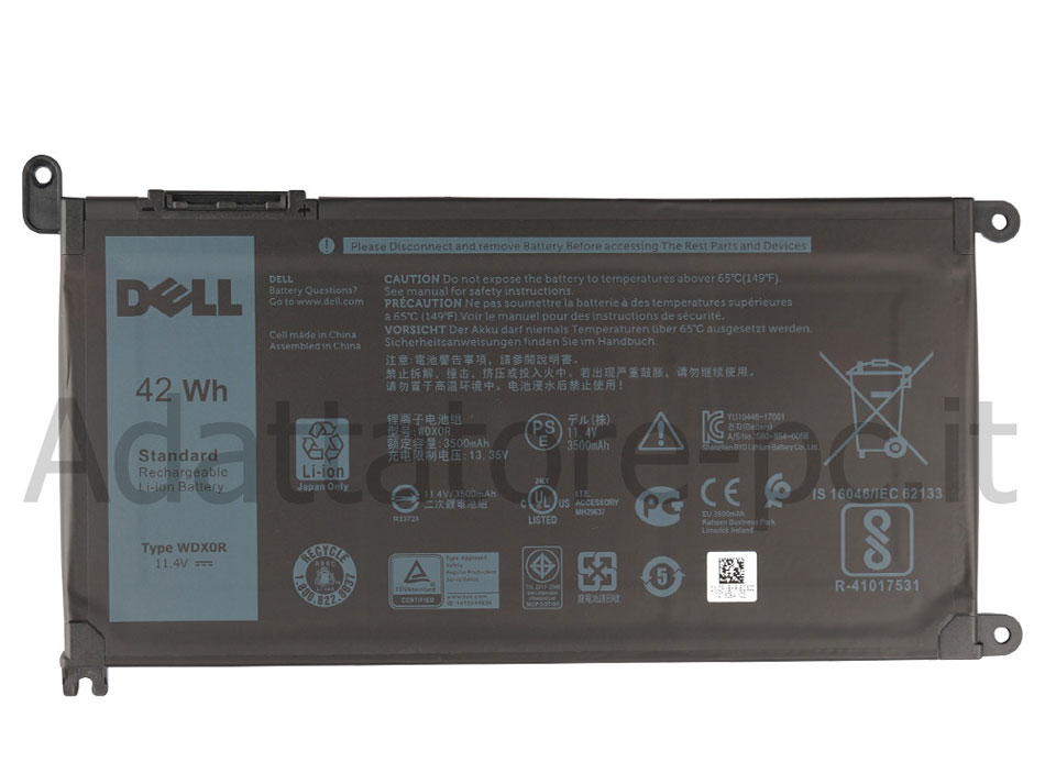 Originale 3500mAh 42Wh Batteria Dell Inspiron 15 5570 P75F001