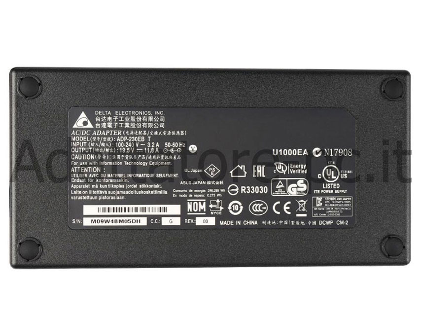 Originale 230W MSI GE63VR 7RF-040DE 7RF-044UK Alimentatore + Cavo
