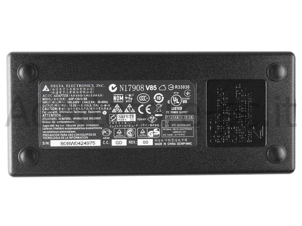 Alimentatore Adattatore Caricabatterie Clevo N151SD N151SC 120W