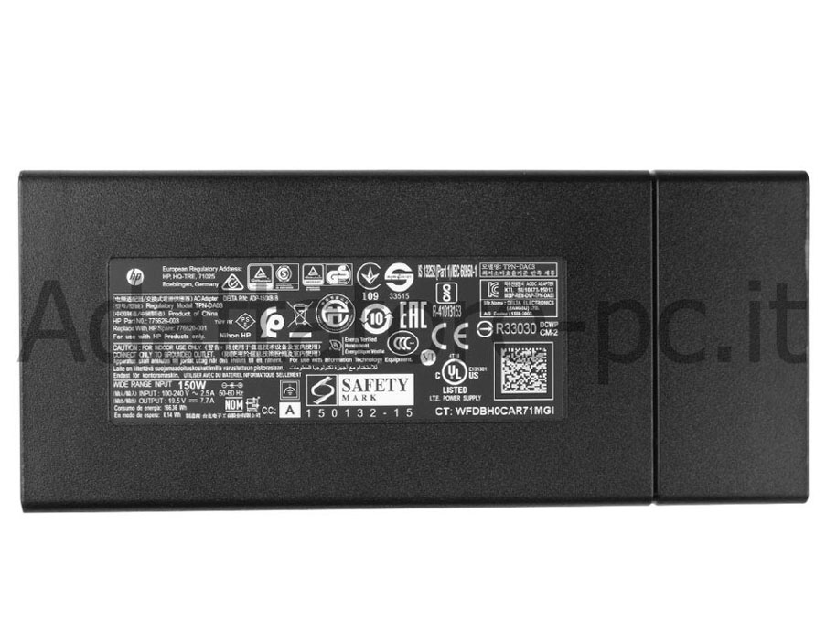 Originale HP Pavilion 15-cb001nd 15-cb015nl Alimentatore Adattatore
