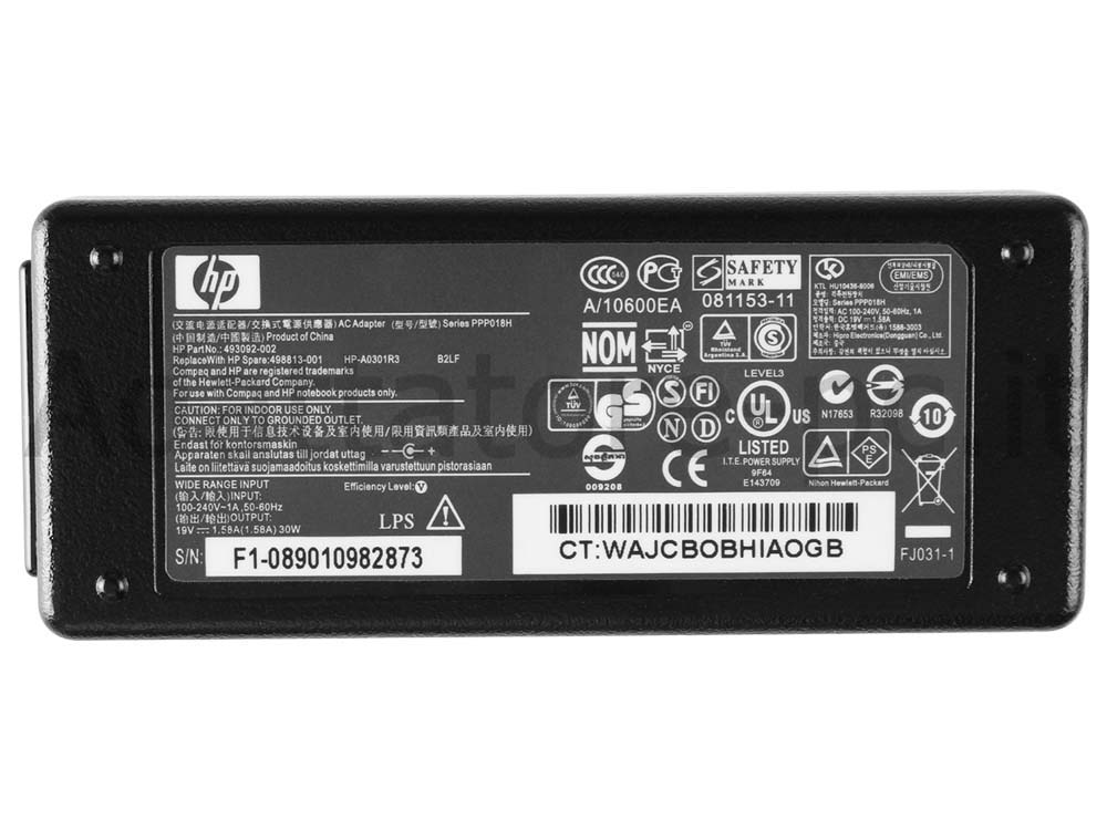 Alimentatore Adattatore Caricabatterie HP Mini 110-3606sl 30W
