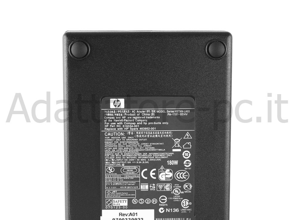 Originale Alimentatore Adattatore Caricabatterie HP Envy 23-d200 TouchSmart