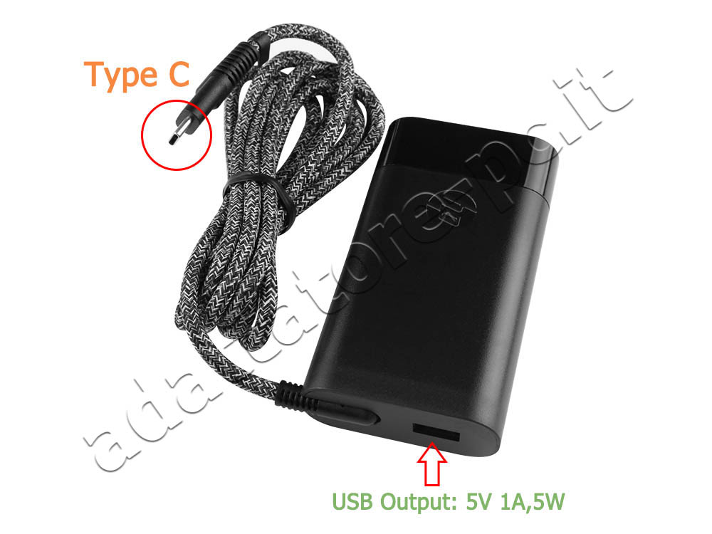 USB-C HP EliteBook 840 G6 7UP81US Alimentatore Adattatore 65W