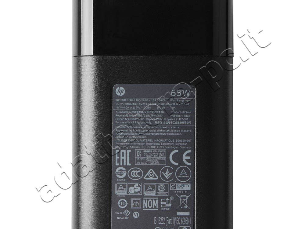 USB-C HP EliteBook 840 G6 7UP81US Alimentatore Adattatore 65W