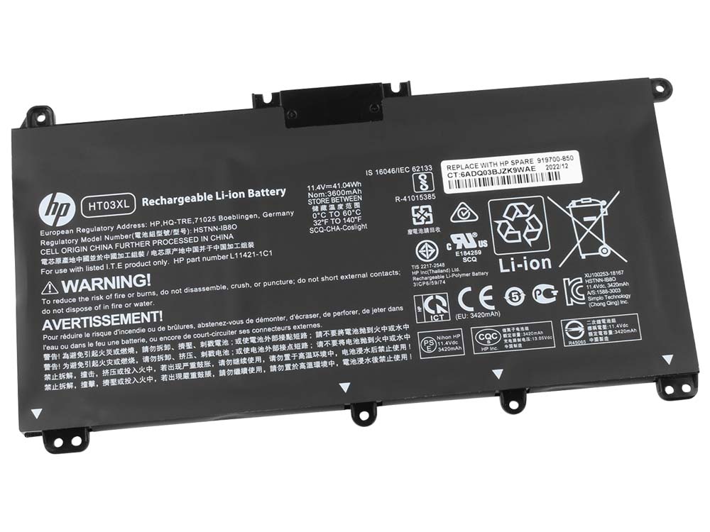 Originale HP Pavilion 15-cs1022nl 15-cs1030nb Batteria 41.9Wh 3600mAh