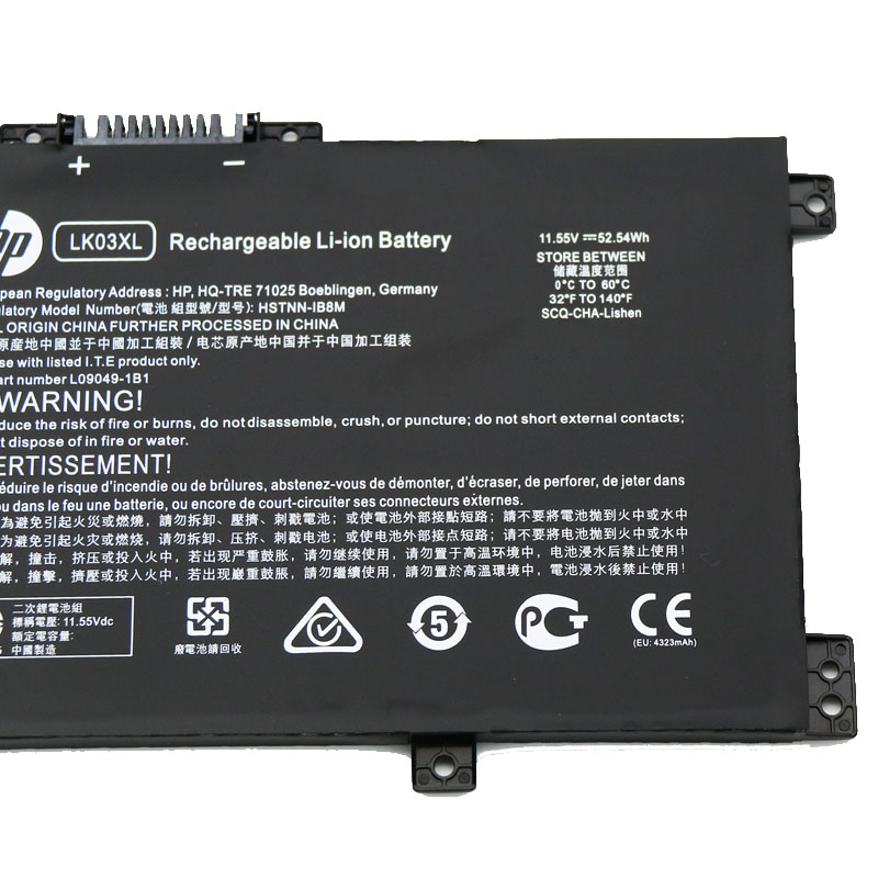 Originale 4500mAh 52.54Wh 3-Cell HP LK03XL LKO3XL TPN-132 Batteria