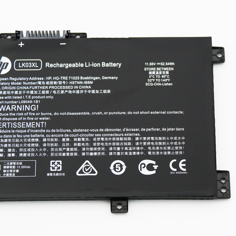 Originale 4500mAh 52.54Wh 3-Cell HP LK03XL LKO3XL TPN-132 Batteria