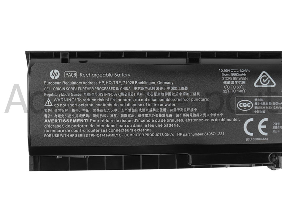 Originale 5663mAh 62Wh Batteria HP Pavilion 17-ab204nl