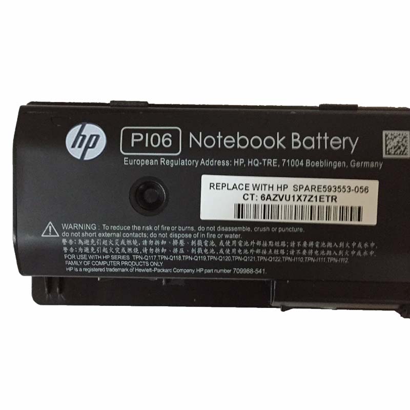 Originale 5225mAh 62Wh 6-Cell HP 710416-001 710417-001 Batteria