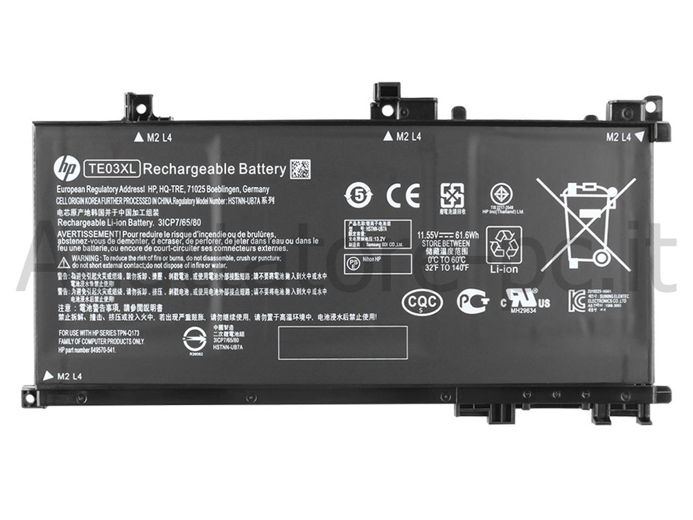 Originale 5150mAh 61.6Wh Batteria HP TE03XL HSTNN-UB7A TPN-Q173