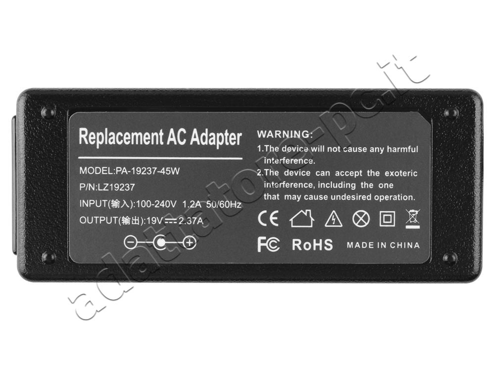 Originale Alimentatore Adattatore AOC WS195RGLWZ 45W + Cavo Libero
