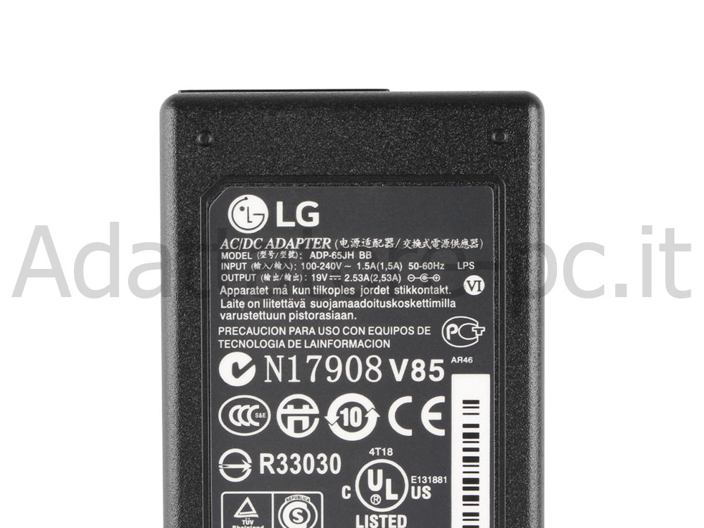 Alimentatore Adattatore Caricabatterie LG 27MT55D-PC 27MT55D-PR