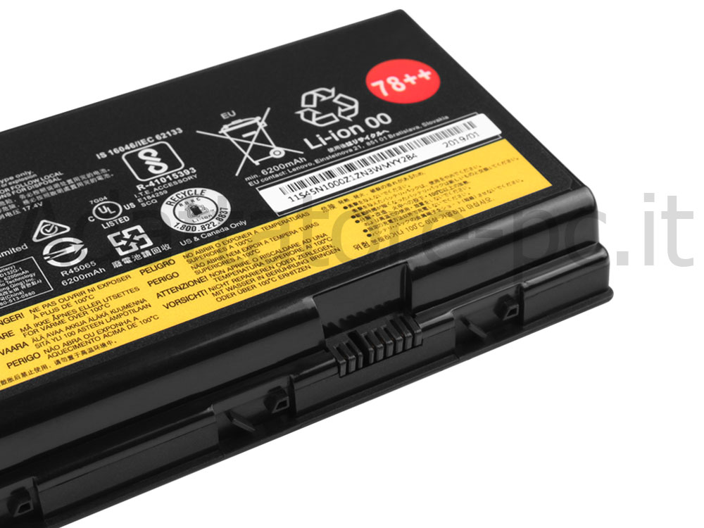 Originale Lenovo 01AV451 Batteria 96Wh 6400mAh 8-Cell