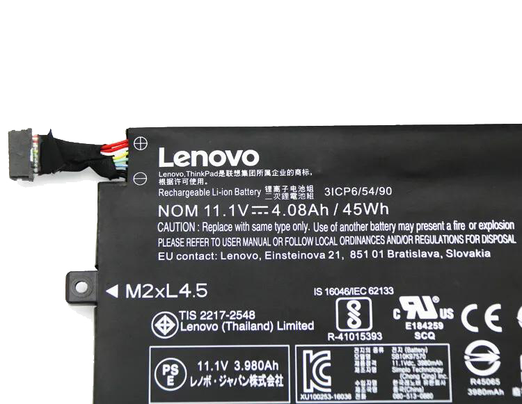 Originale Lenovo 01AV413 Batteria 45Wh 3750mAh